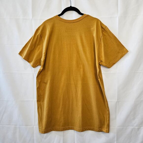 Naruto Shippuden Boruto Uzumaki Anime Gold Beige Short Sleeve Shirt Large - Picture 2 of 6